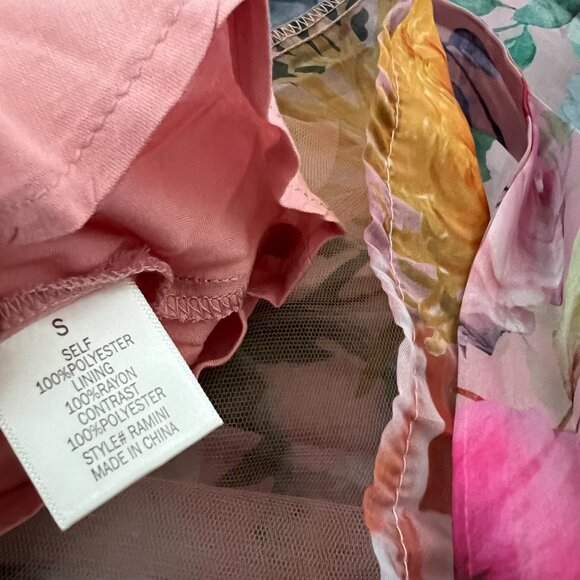 NWT Francesca’s Audrey Parks Floral Mini Dress S With Bow Tie Straps - Picture 9 of 10